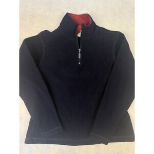 Vintage Northern Reflections Fleece Pullover 1/4 Zip Navy Womens Small 90s‎
